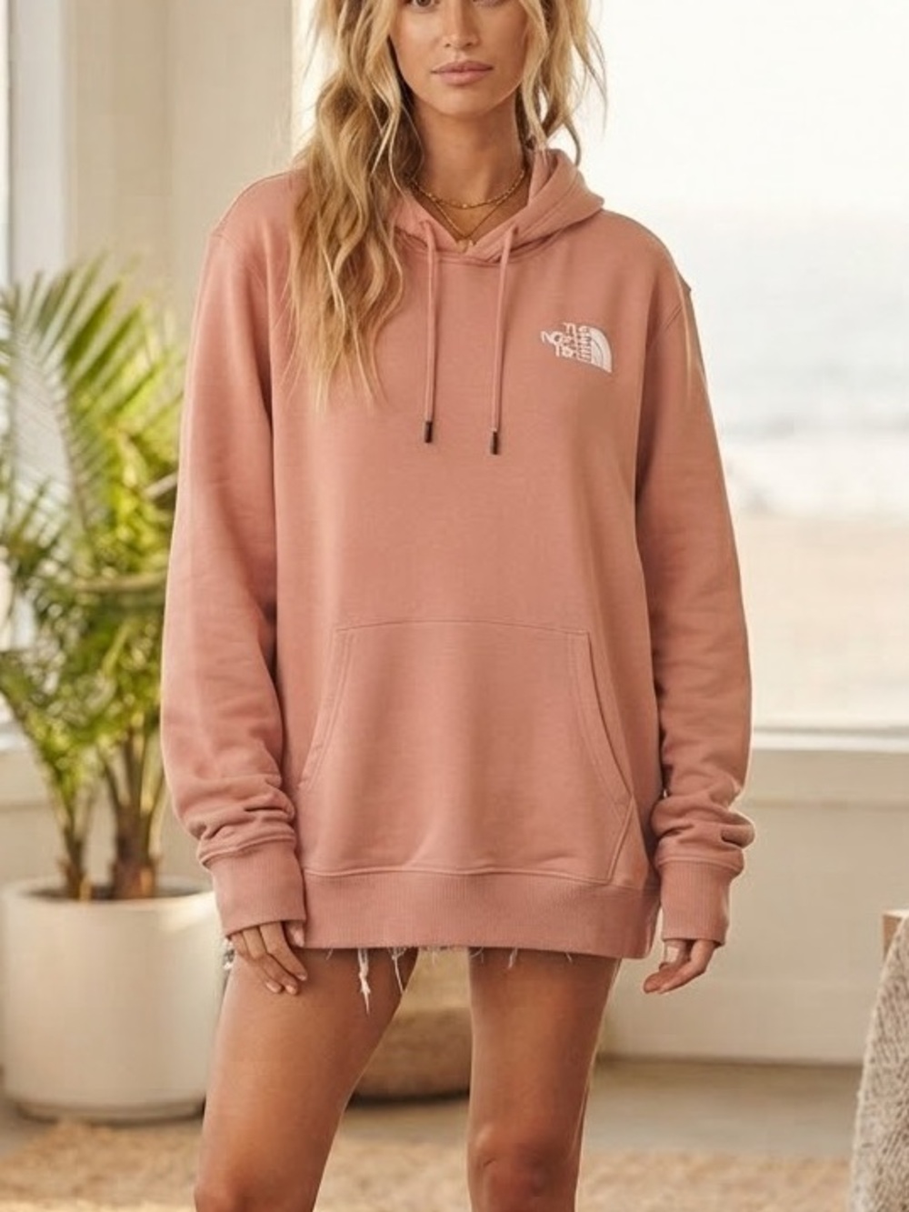 The North Face Women's Dusty Pink Pullover Hoodie